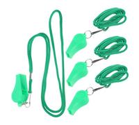 Abaodam 4pezzi Fischietto Di Plastica Con Cordino Fischietto Di Sopravvivenza Per Calcio Accessorio Per Adatto Per Escursionismo Sicurezza Ed Esterno