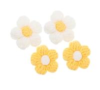 Abaodam 4pezzi Ornamenti Floreali Fai da Te Applique Adorabili per Vestiti Accessori per Cucire Decorazioni Floreali per Abiti Gonne Jeans Borse e Progetti Artistici