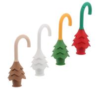 Abaodam 4pezzi Protezione Anti-pizzicamento per Porte Ragazzo Ragazza Ragazza Fermaporta Silicone Forma Albero Decorativi Interni