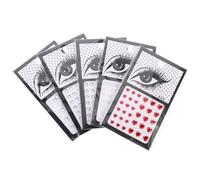 Abaodam 5 Fogli Adesivi Gioiello per Viso e Corpo in Acrilico, | Decorazioni Scintillanti per Occhi e Fronte, Effetto Brillante, per Concerti, Sfilate e Make-up Festa