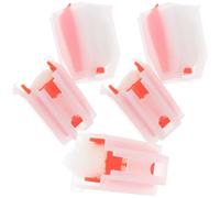 Abaodam 5 Pezzi Ago per Grammofono in Plastica Rosso, Stilo in Rubino, Compatibile Giradischi e Lettori di Vinili, Resistente All'usura, per Sostituzione dello Stilo