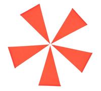 Abaodam 5 pezzi Bandierina Sicurezza Bici PVC Riflettente Visibilità Avviso per Ciclisti Adatta Durable