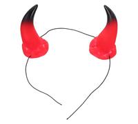Abaodam 5 Pezzi Cerchietto Corna Diavolo Halloween Accessorio Costume Demonio Leggero e Staccabile Fascia Bull Horn per Party e Cosplay