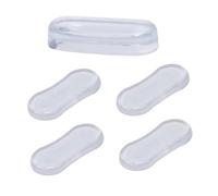 Abaodam 5 pezzi Cuscinetti Paracolpi Wc in Silicone Trasparente Tampone Ammortizzante Antiscivolo per Sedile Toilette Protezione Superficie e Silenzioso per Uso Domestico Hotel e