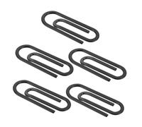 Abaodam 5 Pezzi Fermasoldi in Acciaio Inossidabile Nero Clip Sottile Multiuso per Contanti e Carte Fermacarte Minimalisti Salvaspazio per Portafoglio Uomo e Donna