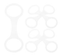 Abaodam 5 Pezzi Fermatubo e Riduzione della Resistenza Nero per Snorkeling e Immersioni in Silicone Design a Clip a Forma di 8 per Fissaggio Sicuro in Acqua Aperta e Piscina