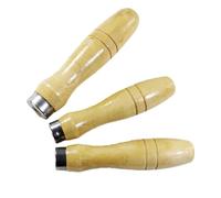 Abaodam 5 Pezzi Manico in Legno per Lima e Utensile, Foro Interno 6,8mm | Impugnatura Ergonomica, Resistente Agli Urti, Presa Confortevole, per Raspa e Trapani Manuali