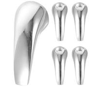 Abaodam 5 Pezzi Maniglia Miscelatore Caldo Freddo in Lega di Alluminio, | Foro Interno 9,2x9,2mm, Rotazione Bidirezionale, Viti Incluse, per Bagno e Doccia