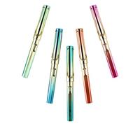Abaodam 5 Pezzi Penna Stilografica Moderna per Studenti, Scrittura Fluida | Plastica e Metallo, con Sacchetti per Inchiostro, Stile Fashion, per Firma, Calligrafia e Pratica