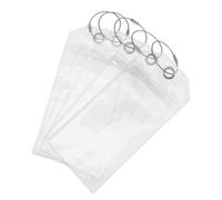 Abaodam 5 Pezzi Porta Etichette per Valigia in PVC Trasparente con Supporto | Protezione per Tessere e Carte, Installazione Semplice, per Crociere e Viaggi D'affari, con Cordino
