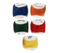 Abaodam 5 Pezzi Sabbag Di Sabbia Sorridente Bulling Balls Destreggiarsi Tra Le Palle Faccia Palle Da Giocoliere Palline Da Giocoliere Colorate Palline Di Plastica Pu
