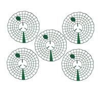 Abaodam 5 Pezzi Supporto per Piante Fragole in Plastica Resistente Rastrelliera per Coltivazione e Sostegno Frutti per e Balcone Antipiega e Durevole