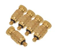 Abaodam 5 Pezzi ugelli nebulizzatori in ottone ugelli atomizzatori ugelli nebulizzatori ad alta pressione adattatore per tubo spruzzatore ugello rame Golden