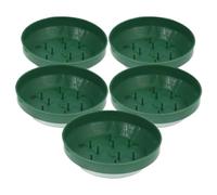 Abaodam 5 Pezzi Vassoio per Schiuma Floreale Verde in Plastico per | Allestimenti Casa e Feste, Design Moderno e Finitura Raffinata, Soluzione Pratica per Fissaggio