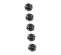 Abaodam 5 Pz microfono lavalier di registrazione Copertura microfono piccola copertura del microfono Manicotti pelosi per parabrezza antivento per microfono manicotto del microfono