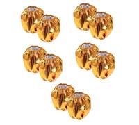 Abaodam 5 Set Borsa per Vaso di Fiori in Stoffa Dorata Vasi da Giardino E Materiale Pianta Protezione per Vaso di Fiori Sostituibile Manica della Fioriera Panno Abbronzante d'oro 2 Pezzi*5