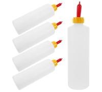 Abaodam 5 Set Bottiglia di latte di capra da 400 ml biberon per vitelli mangiatoia per di agnello Animali secchio per il latte del bestiame biberon per il bestiame Riutilizzabile