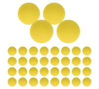 Abaodam 50 Palline di Schiuma EVA Morbida Gialle da 2 CM Proiettili di Spugna per Blaster Giocattolo Ricariche Silenziose per Giochi di Tiro Indoor e Attività Ludiche per