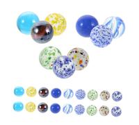 Abaodam 50 pezzi Biglie di Vetro Colorate per Giochi Decorazioni Acquario e Artigianato Marmi Solidi per Divertimento Interattivo e Creativo