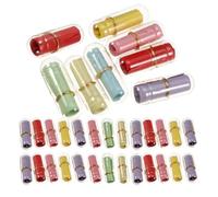 Abaodam 50 Pezzi Bottiglie di Plastica Piccole per Decorazione Carta Bianca Inclusa, per Scrapbooking e Bomboniere per Cresima Colore Casuale