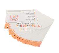 Abaodam 50 Pezzi Cartoline Mail Arcobaleno per Insegnanti e Genitori, Carta | Note Scolastiche per Casa, Incoraggiamento e Lode, Stampa Chiara, per Premi in Aula