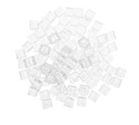 Abaodam 50 Pezzi Cubetti di Ghiaccio Artificiale Acrilico 15mm | Aspetto Realistico Irregolare, Leggero e Infrangibile, per Fotografia e Decorazioni, Riempitivo Vaso