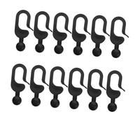 Abaodam 50 Pezzi Ganci in Plastica Trasparenti per Tende Gazebo Ganci Invisibili per Binari Tende Esterno Compatibili e Zanzariere Leggeri e Facili da Installare per Campeggio e