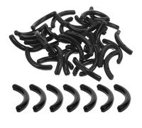 Abaodam 50 Pezzi Gommini di Ricambio per Piegaciglia in Gel di Silice Neri Texture Liscia e Delicata, Sicuri e Adatti per Uso Quotidiano nel Make-up Occhi