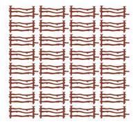 Abaodam 50 Pezzi Mini Recinzione Fai da Te in Plastica 8 Cm, Accessori per Micro Paesaggi e Giocattoli di Simulazione, Decorazione per Fattorie e Scenari di Gioco Educativi