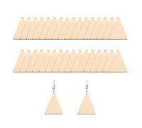 Abaodam 50 Pezzi Orecchini Pendenti in Legno Geometrico senza Gancio, Accessori Gioielli Casual per Donne e Ragazze, Decorazione da Festa Design Creativo e Stile Minimalista