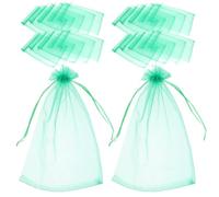 Abaodam 50 Pezzi Sacchetti Rete Coulisse in Organza per Frutta | Protezione da Uccelli e Mosche della Frutta, Chiusura Pratica, Leggeri e Portatili, Uso in Giardino