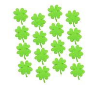 Abaodam 50 Pezzi Toppe in Feltro Verde a Forma di Trifoglio, Accessori Decorativi Isolamento Acustico per Feste di Compleanno e Decorazioni Fai-da-te