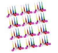 Abaodam 50 Pezzi Trombettieri per Feste Frange Colorate Fischietti Rumorosi per e Feste di Compleanno Accessori Divertenti per Animazione e Celebrazioni di Gruppo