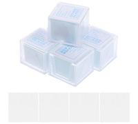 Abaodam 500 Pezzi Copri Vetrini per Microscopio in Vetro 18x18 Mm | Facile da Usare, Laboratorio, Preparazione Precisa dei Campioni, Resistente Danni, Bianco