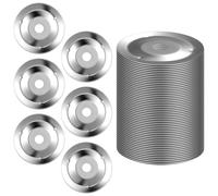 Abaodam 50Pcs Stainless Steel Drum Cymbal Bells | 3. 1Cm Rust-Resistant Cymbal Jingles For Percussion Kits