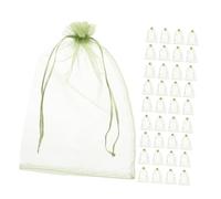 Abaodam 50pezzi Sacchi in Rete per Frutta Coulisse Reti Traspiranti per Proteggere UVA e Frutta Riutilizzabili per Giardino e Frutteto Design Leggero Che Mantiene Freschezza
