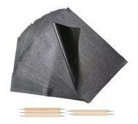 Abaodam 55 Pezzi Carta di Trasferimento Nera A4 per Disegno e Set Penne | Tela e Progetti Creativi, Carta, Metallo e Legno, Chiarezza Migliorata, Design Riutilizzabile