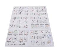 Abaodam 57 Pezzi Tabella Degli Accordi Per Chitarra Tabella Degli Accordi Di Chitarra Carta