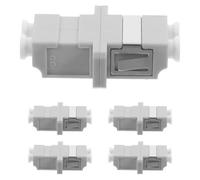 Abaodam 5pezzi Accoppiatore in Fibra Lc Adattatore per Pannello di Permutazione Connettore Lc per Cavi Patch in Fibra Connessioni Affidabili Installazione Semplice