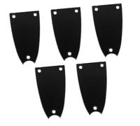 Abaodam 5pezzi Copertura del Truss Rod per Chitarra Elettrica Piastra in Metallo Nera Forma di Campana Accessori per Manutenzione Viti Incluse Protezione per Manico della Chitarra Accessor