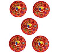 Abaodam 5pezzi Cuscino Per Ciotola Tibetana Pad Decorativo Per Meditazione Buddha Resistente Per Ciotole Cantanti Spirituale Per Praticanti Buddhismo