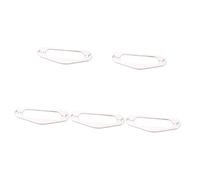 Abaodam 5pezzi Metallico Per Pickup Chitarra Elettrica Supporto Singolo Coil Flat Argento Per Strumenti Musicali Compatibile Con Chitarre St Style Accessorio Per Sostituzioni e Riparazioni
