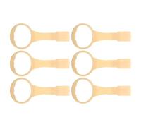 Abaodam 6 Anelli di Trazione per Culla per Piccoli Maniglie per Camminare in Box Accessori Ergonomici Colorati per Supporto Primi Passi e Attività Nella Cameretta