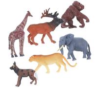 Abaodam 6 Figurine Animali Selvatici in Decorazioni Artigianali Realistiche per Casa e Giardino Modelli Educativi e Altri Animali Selvaggi