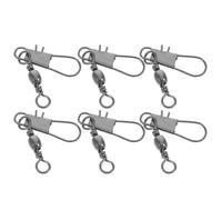 Abaodam 6 Ganci Metallici in Ferro Argento per Connettore Cuscinetto Kite, Ganci Piccoli Resistenti per Avvolgicavo, Accessori Versatili per Pesca e Utilizzo con Aquiloni