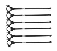 Abaodam 6 pezzi Asta Bandiera Bicicletta Regolabile in Plastica Supporto Manubrio Resistente e Leggero per Feste e Pubblicità