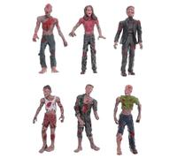 Abaodam 6 Pezzi Bambola Zombie Animata Bambola Zombie Spaventosa Figurina Della Festa Del Cadavere Regalo Per Gli Amanti Degli Zombi Mini Zombi Bambino Miniatura Morto Che Cammina Plastica