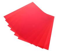 Abaodam 6 Pezzi Filtro Luce in PVC Rosso per Esperimenti Ottici e Didattica | Foglio Trasparente, Diffusione Cristallina, per LED e Pagine, Uso Creativo e Scrapbooking