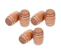 Abaodam 6 Pezzi Mini Botti Di Birra in Legno Botti Di Bambola Botte Di Birra Di Figurina Per Figurina Per Bambola in Miniatura Da Cucina Accessori Da Cucina