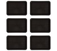 Abaodam 6 Pezzi Sottovaso Rettangolare in Plastica per Vasi e Piante | Resina Plastica Bordo Piatto, Resiste AI Raggi Uv, per Contenere Acqua e Proteggere Superfici Colore Casuale
